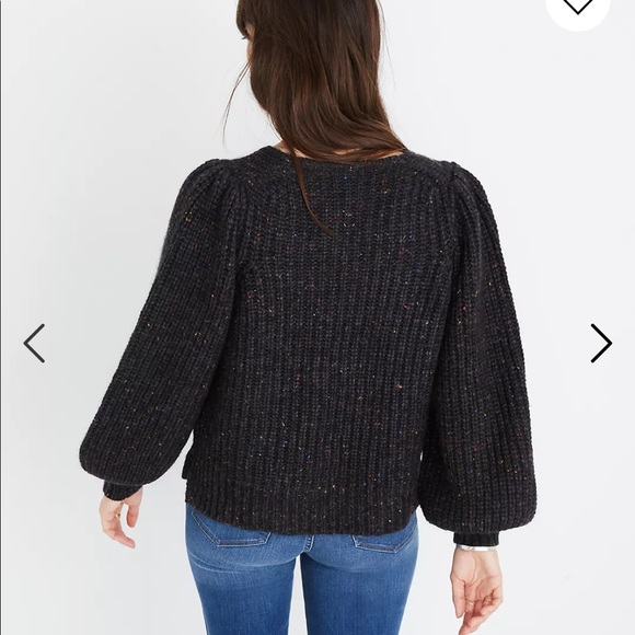 NEW Madewell Cozy Cabin Sweater marled chunky cardigan popcorn mix cozy - Picture 5 of 8